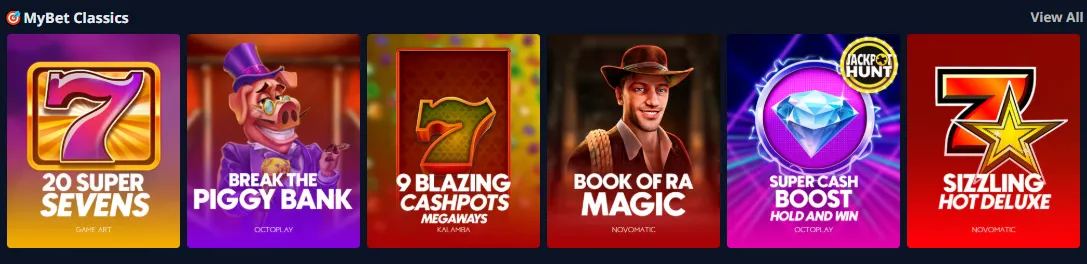 mybet casino classics